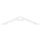 Ekena Millwork Pitch Cena Architectural Grade PVC Gable Pediment, 72"W x 15"H x 1"P (5/12) GPP072X015X100CEN - alternate 4